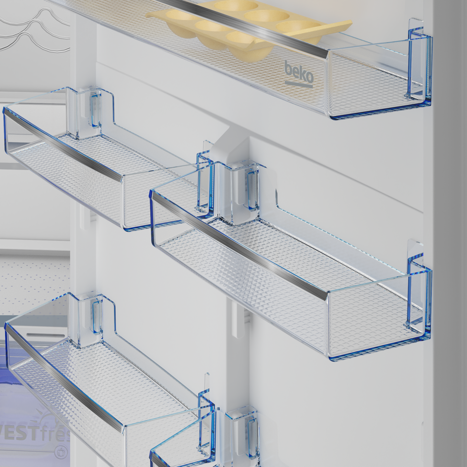 Įmontuojamas šaldytuvas su šaldikliu BEKO BCNE400E40SN 194 cm, 69 cm pločio-1