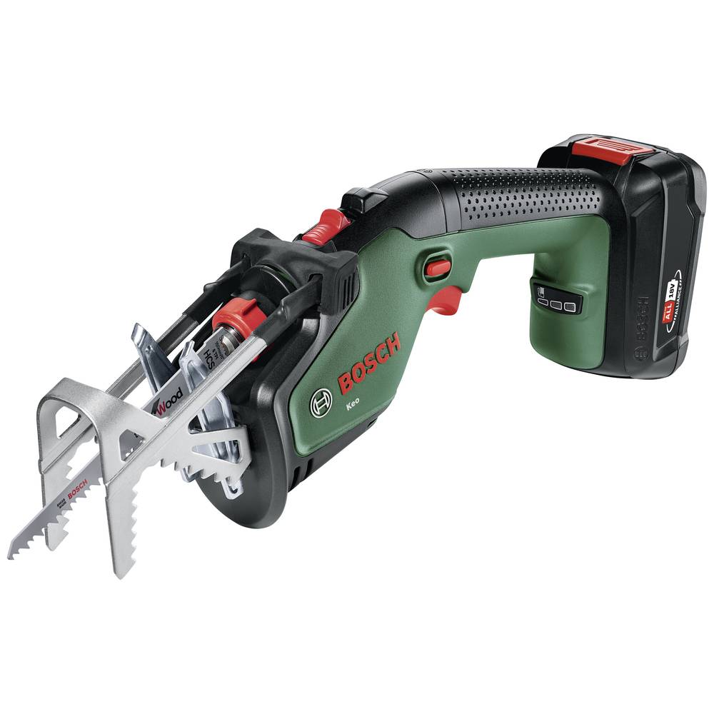 Akumuliatorinis šakų genėjimo pjūklas BOSCH KEO, 18 V, 2,0 Ah, 8 cm - 1