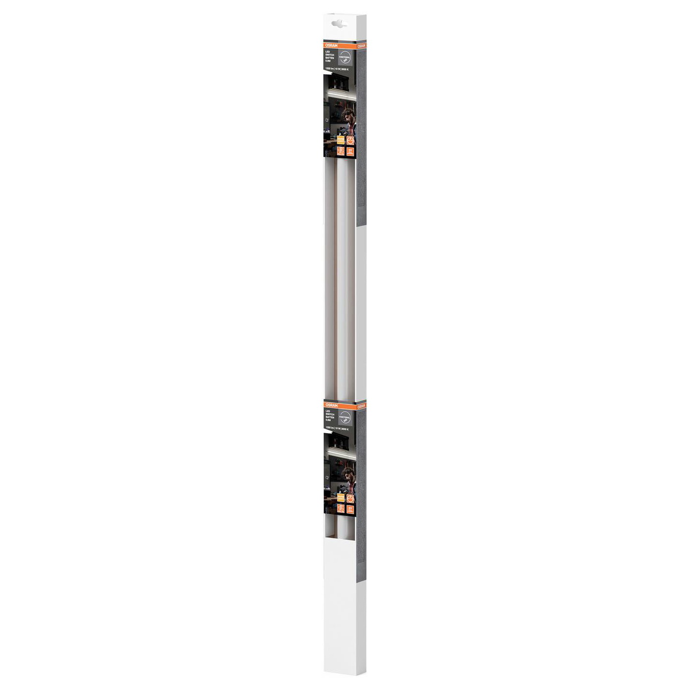 Visuomeninis LED šviestuvas OSRAM SWITCH BATTEN, 10W, 3000K, 1100lm, su jungikliu, 90 cm - 3