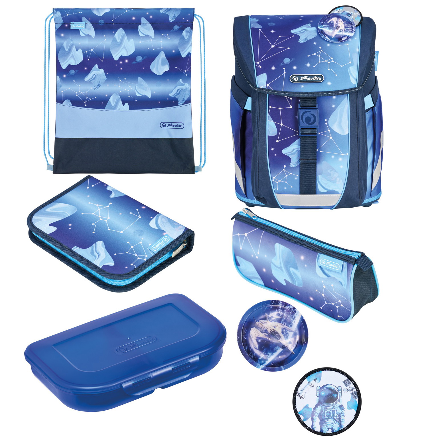 Kuprinė pradinukams Herlitz FILO ACTIVE XL Cosmic su priedais - 2