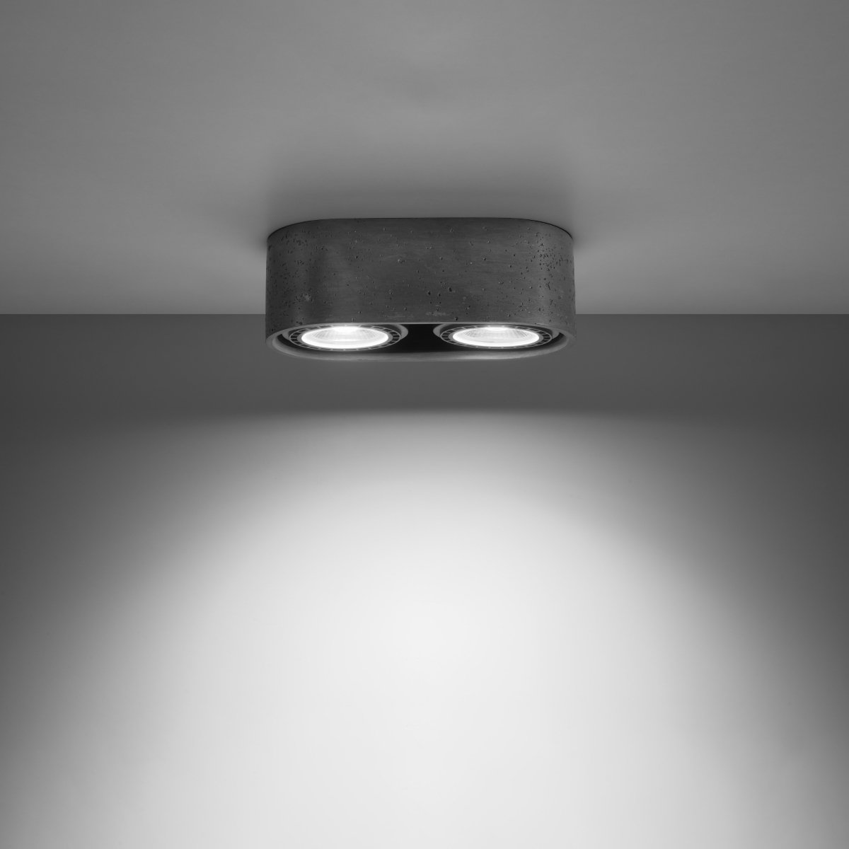 Lubinis šviestuvas SOLLUX BASIC 2 betonas, 40 W - 3