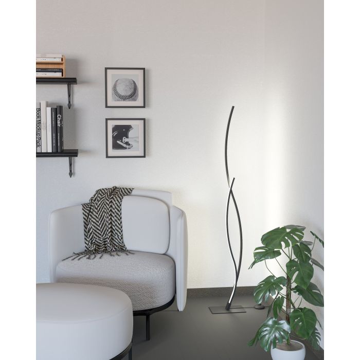 LED toršeras EGLO GRISOLIA, 20 W, 2500 lm, 4000 K, juodos sp, 22 x 22 x 129 cm-1