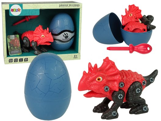 Konstrukcinis rinkinys - dinozauras Triceratopsas su kiaušiniu - 3