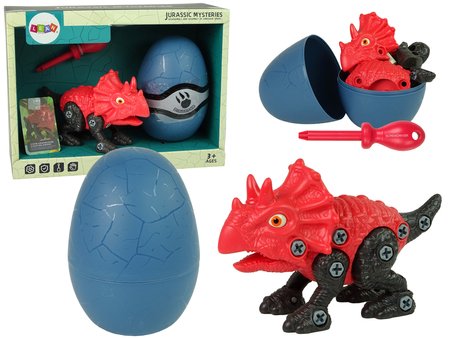 Konstrukcinis rinkinys - dinozauras Triceratopsas su kiaušiniu - 2