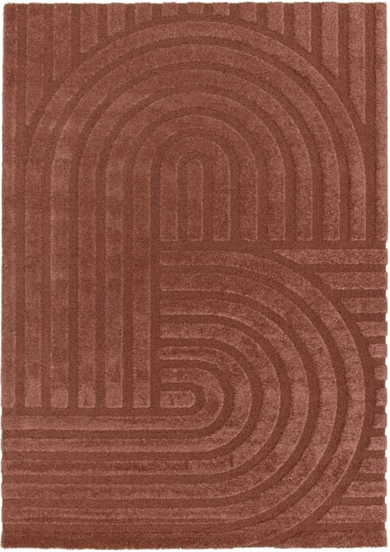 Kilimas Cocoon, 120 x 170 cm, 60% polipropilenas, 40% poliesteris, raudona