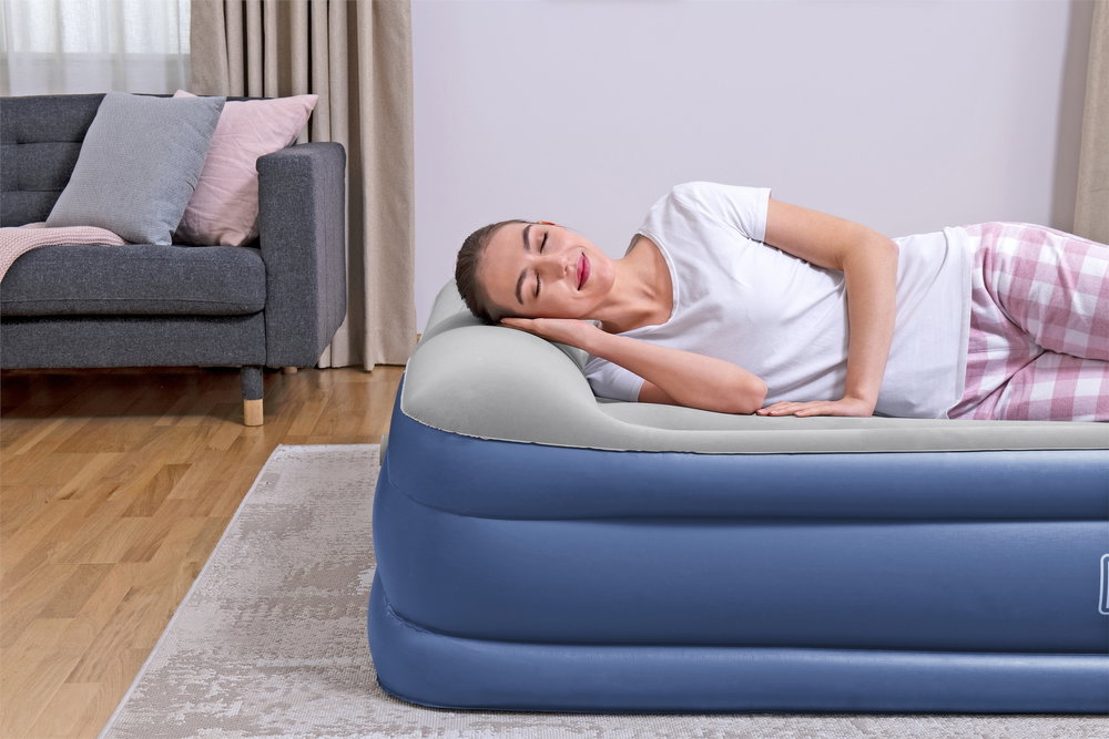 Pripučiamas čiužinys BESTWAY Tritech, pilkos/mėlynos sp., 203 cm x 152 cm x 46 cm - 3