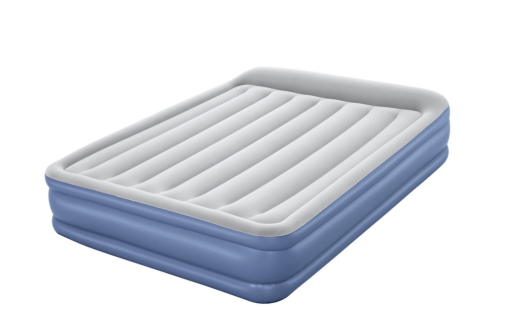 Pripučiamas čiužinys BESTWAY Tritech, pilkos/mėlynos sp., 203 cm x 152 cm x 46 cm-0
