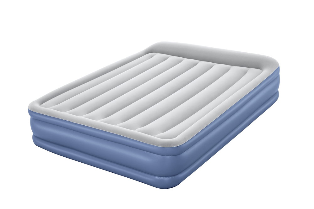 Pripučiamas čiužinys BESTWAY Tritech, pilkos/mėlynos sp., 203 cm x 152 cm x 46 cm-0