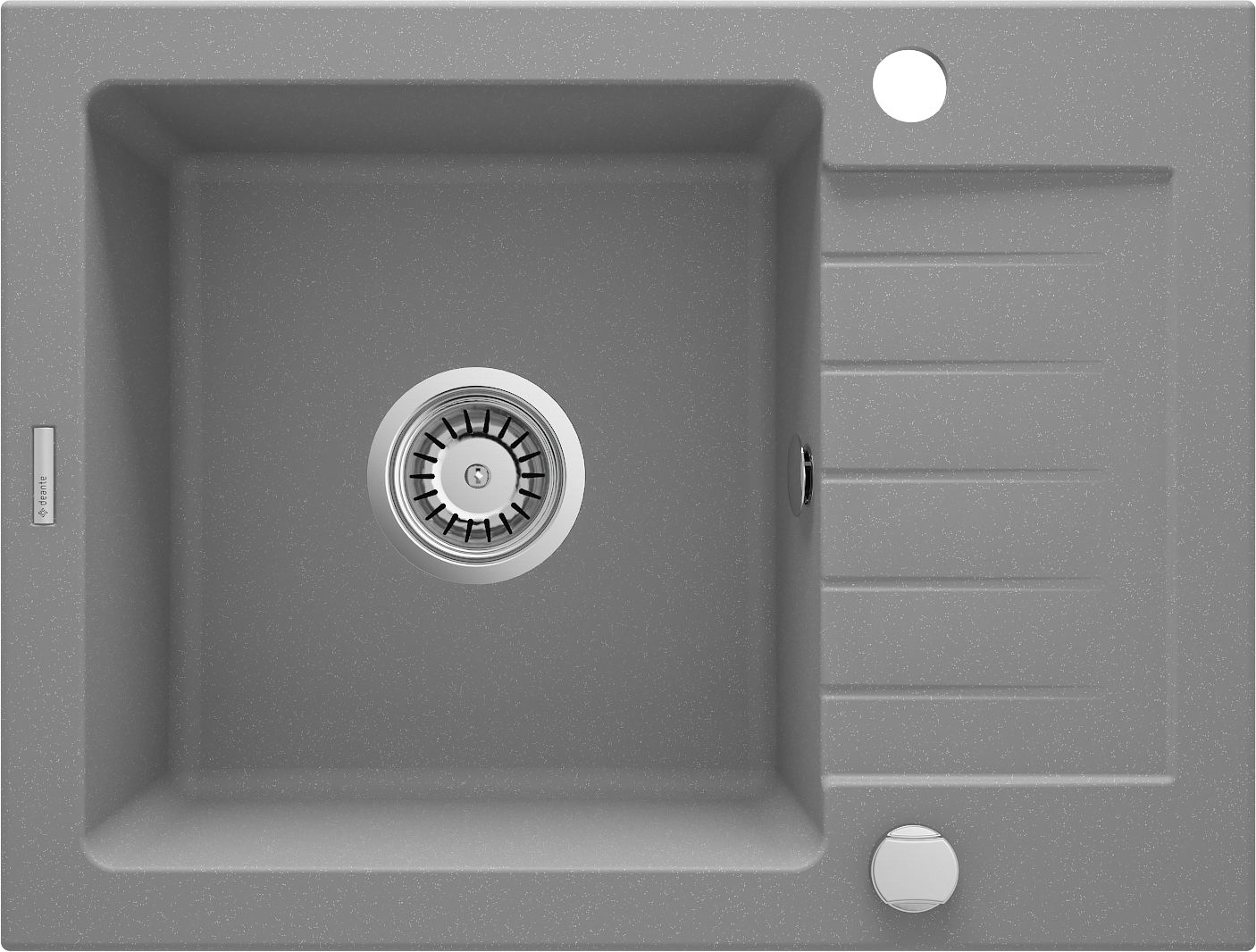 Deante granitinė virtuvinė plautuvė Deante Zorba ZQZ S11A, Metallic grey