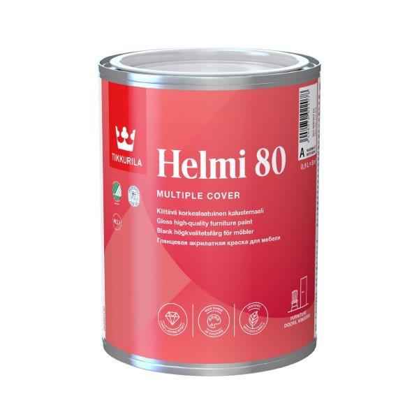 Baldų dažai TIKKURILA HELMI 30, pusiau matiniai, baltos sp., 0,9 l-0