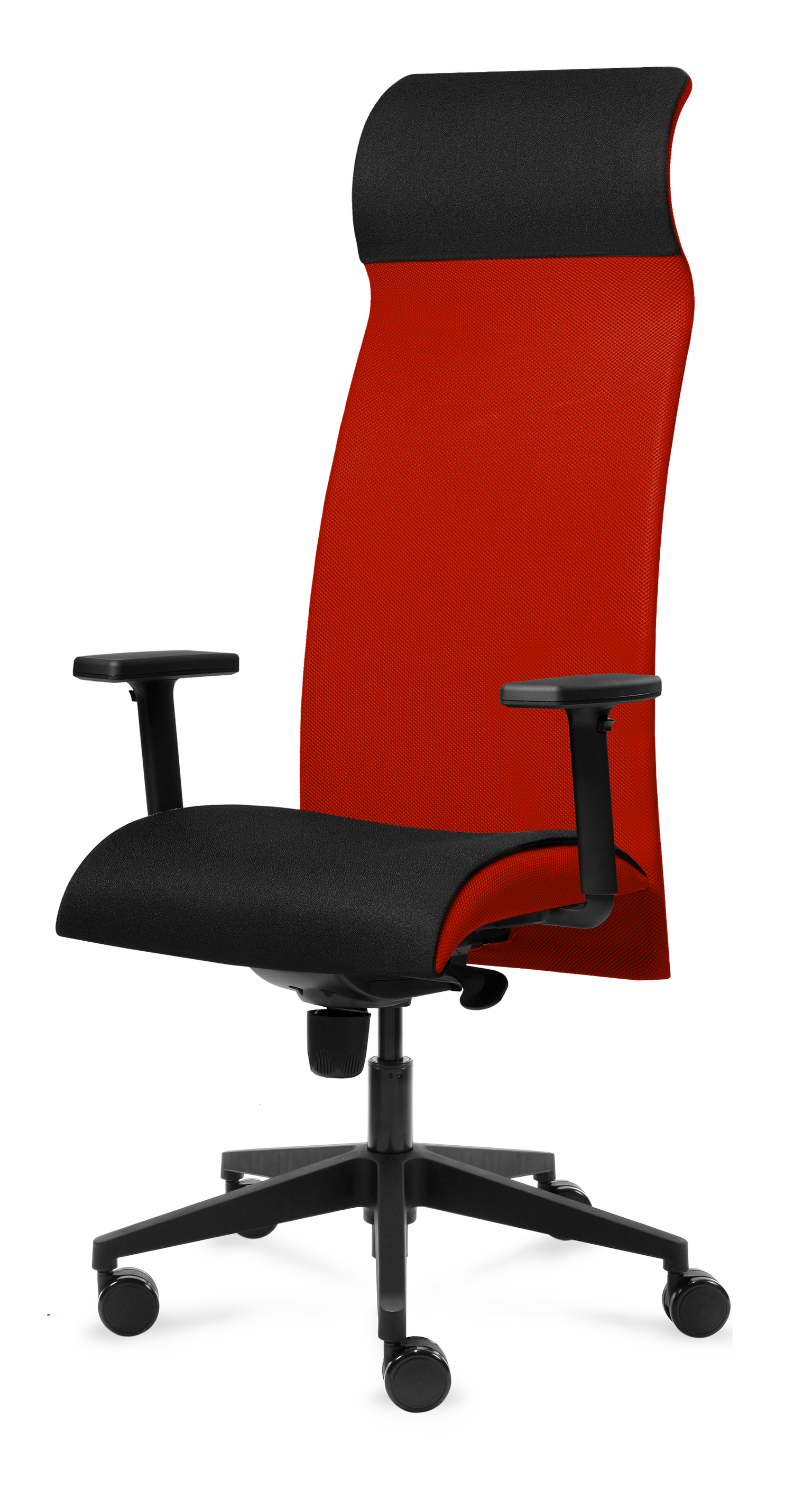 Biuro kėdė Tronhill Solium Executive, raudonos ir juodos spalvos - 4