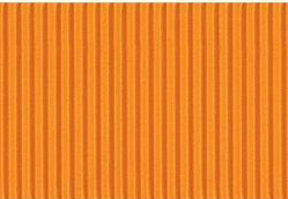 Gofruotas kartonas 50x70 cm, Folia oranžinis