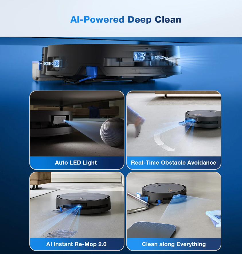 Dulkių siurblys - robotas Ecovacs Deebot X9 Pro Omni, juoda - 7