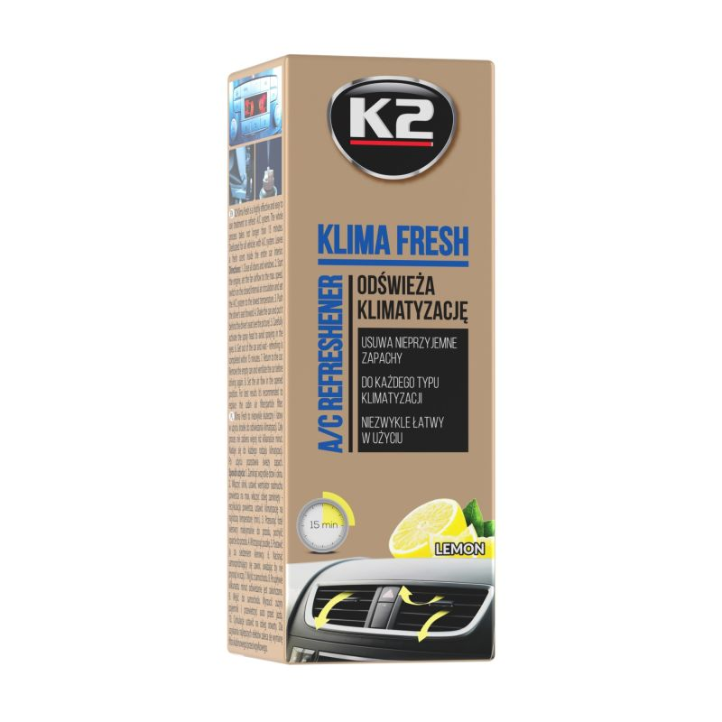 Kondicionieriaus valiklis K2 "KLIMA FRESH" LEMON, 150 ml - 2