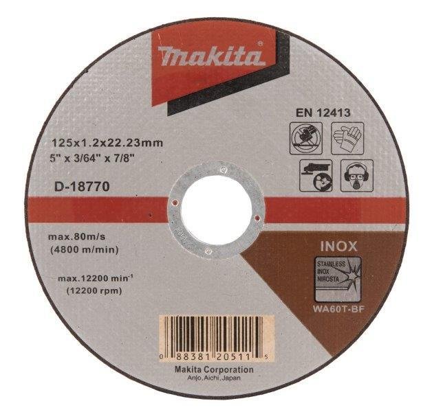 Metalo pjovimo diskas MAKITA, 125 x 1,2 mm