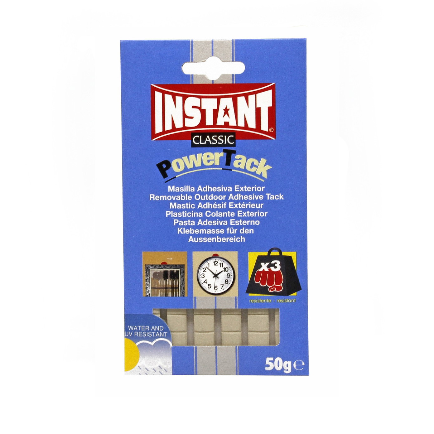 Lipni guma kvadratėliais INSTANT Power Tack Exterior 50 g-0