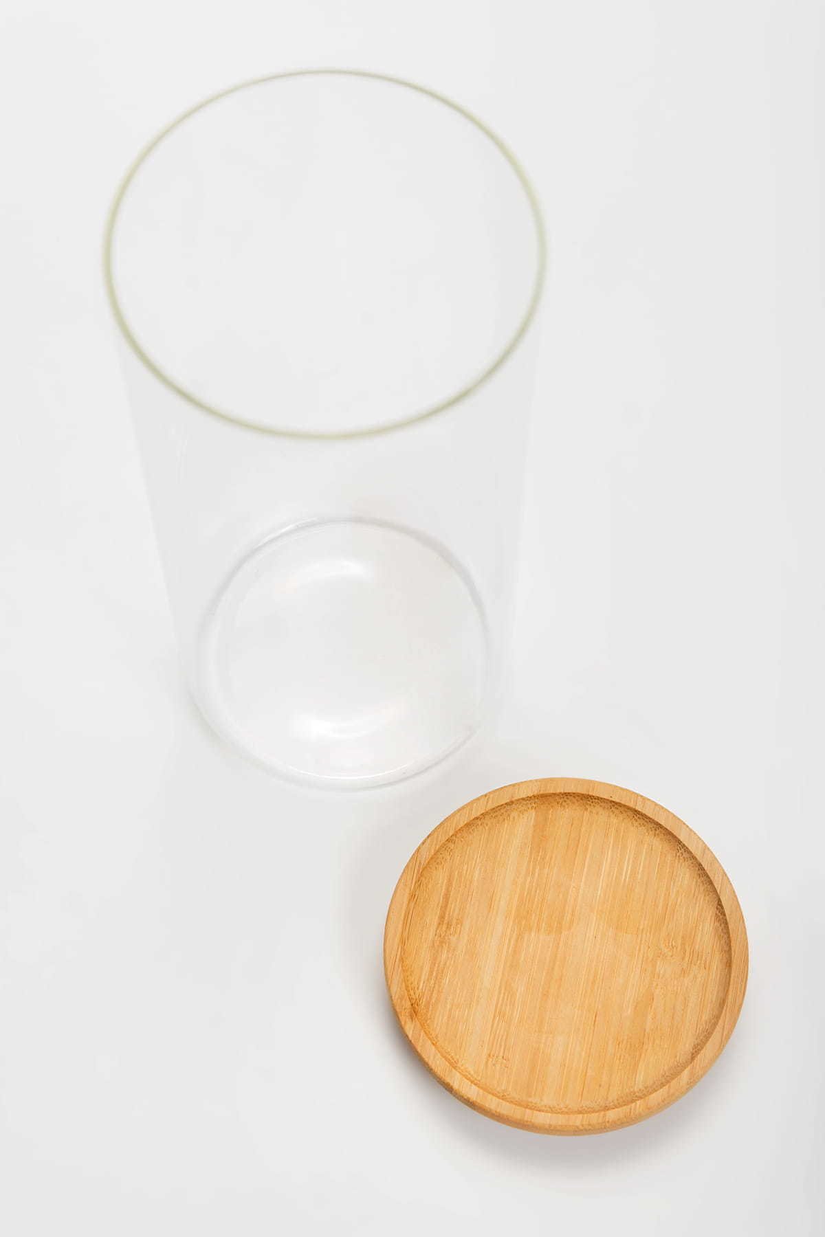 Birių produktų indas MPLco, stiklinis, su bambukiniu dangteliu, 10 x 22 cm - 2