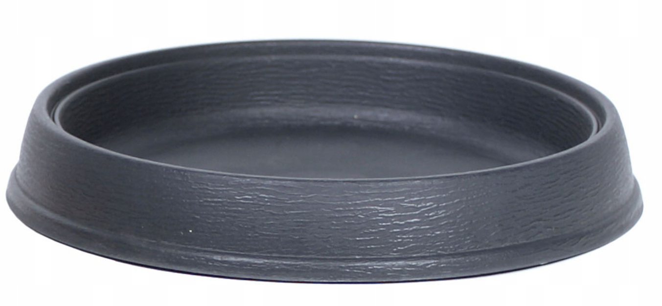 Plastikinė lėkštelė MASSIVE, antracito sp., 39 x 6 cm-0