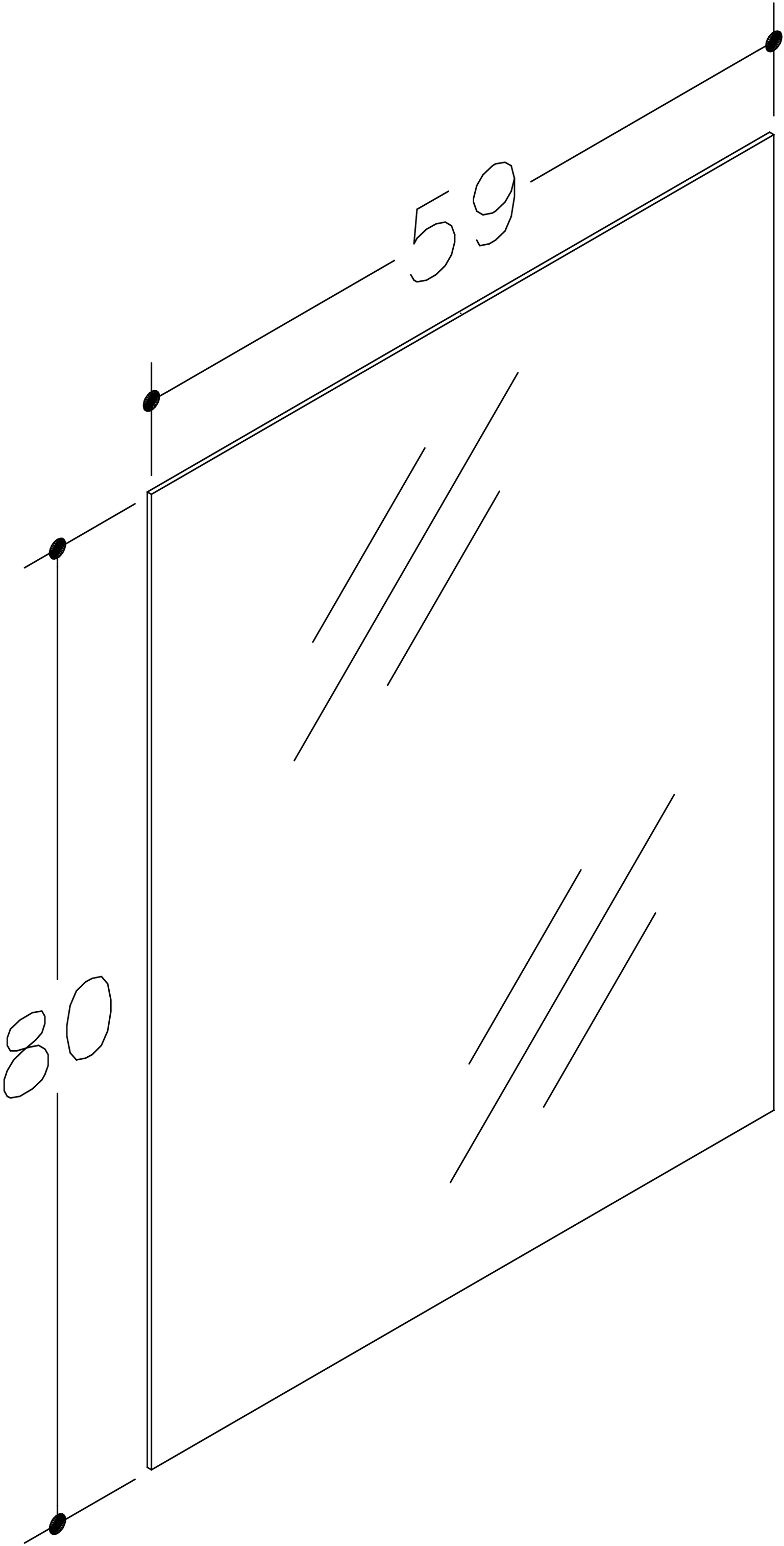 Vonios veidrodis RB BATHROOM KEEN, 59 x 80 cm-1