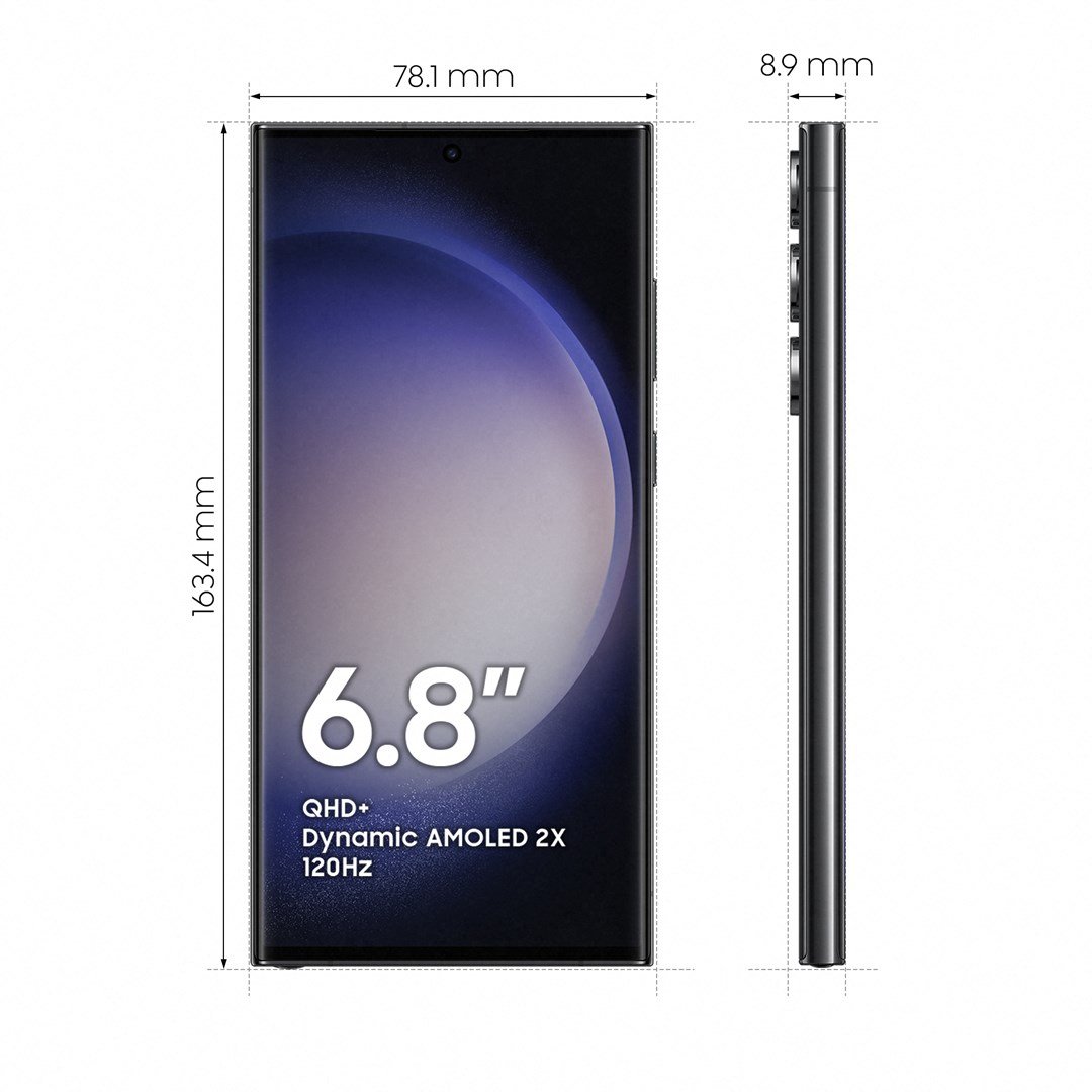 Mobilusis telefonas Samsung Galaxy S23 Ultra, juodas, 8GB/256GB - 2