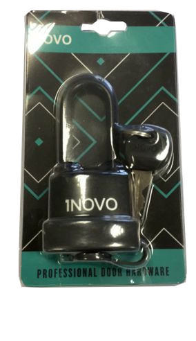 Pakabinama spyna INOVO PG-50-45L, 47 mm, juoda sp.-0