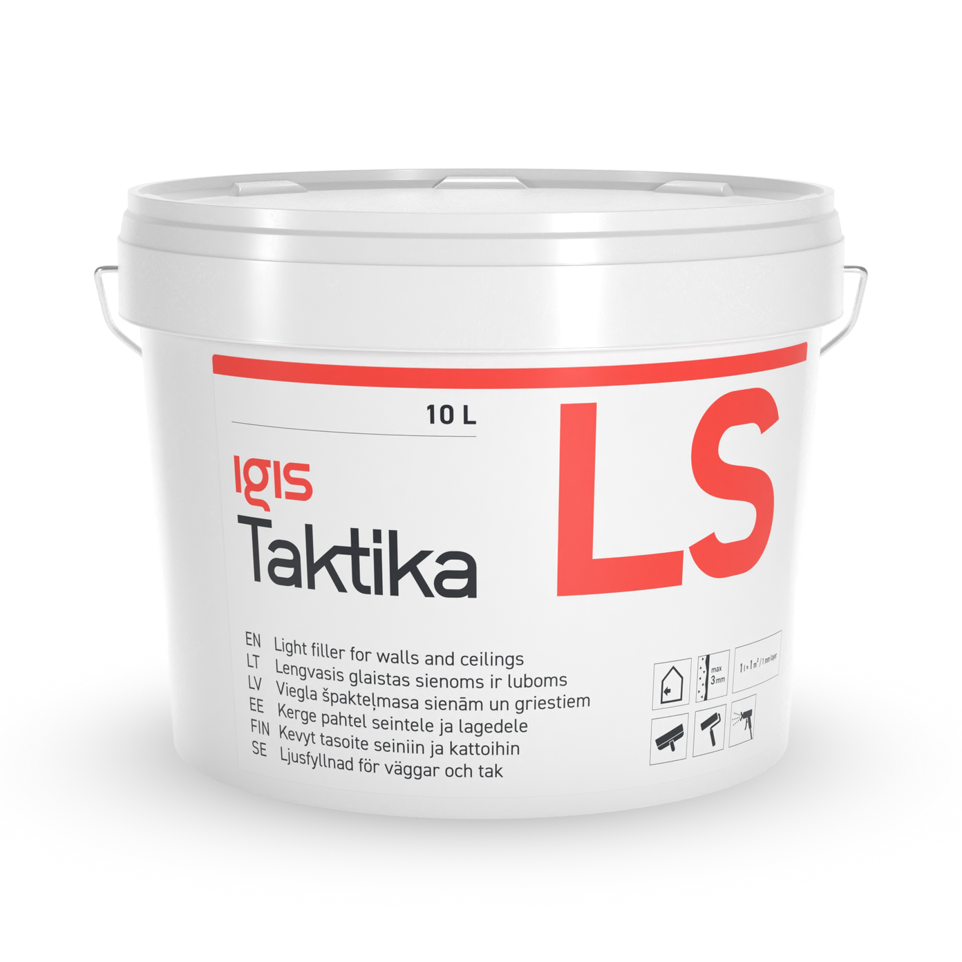 Lengvasis glaistas sienoms ir luboms IGIS TAKTIKA LS, 10 l-0