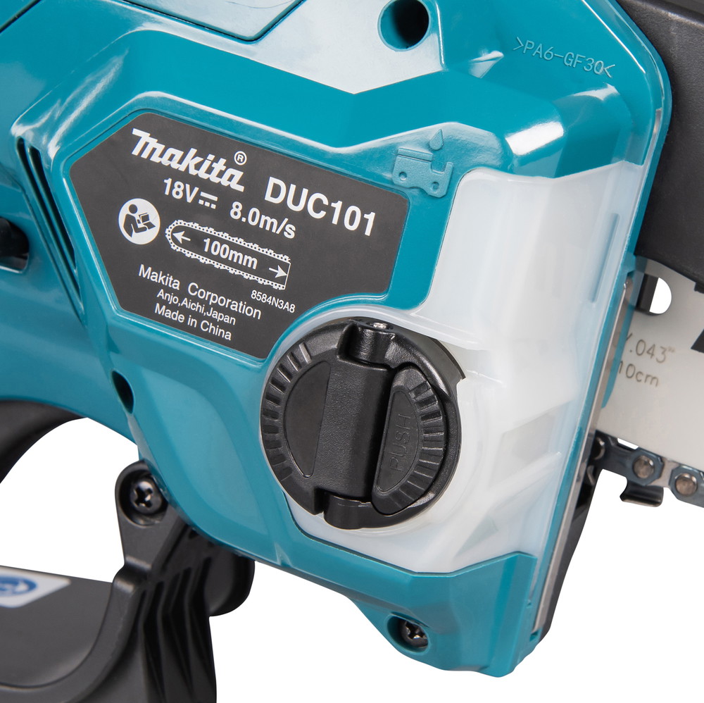 Akumuliatorinis grandininis genėjimo pjūklas MAKITA DUC101Z, 18 V, 10 cm, be akumuliatoriaus - 3