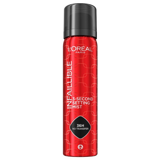 Makiažo fiksatorius L’Oréal Paris Infaillible 3-Second Setting Mist, 75 ml