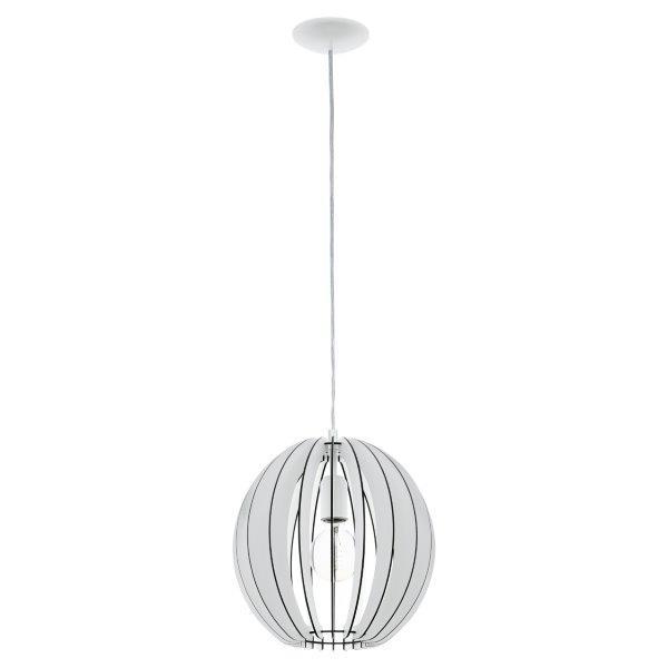 Pakabinamas šviestuvas EGLO COSSANO, 1 x 60 W, E27, ø30 cm, baltos sp. 94438 - 2
