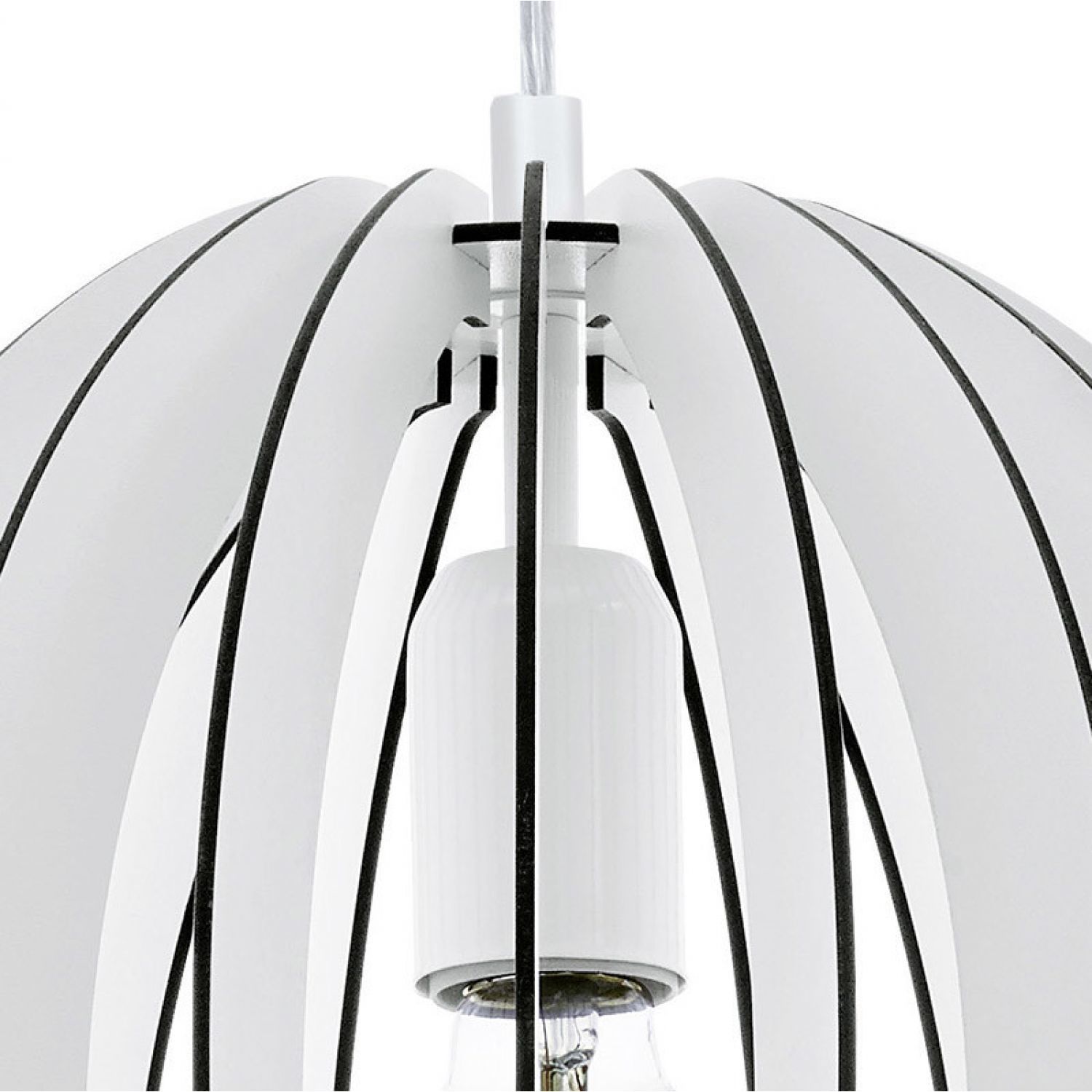 Pakabinamas šviestuvas EGLO COSSANO, 1 x 60 W, E27, ø30 cm, baltos sp. 94438 - 3