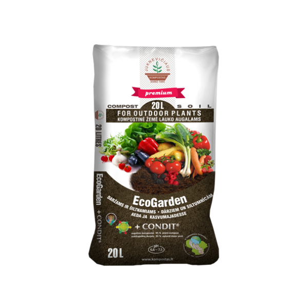 DaržųkompostasJUKNEVIČIAUSECOGARDENsuCONDIT,20l