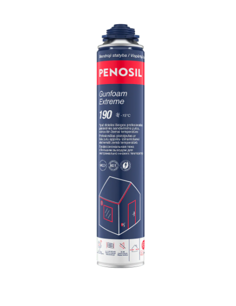 Pistoletinės sandarinimo putos PENOSIL Gunfoam Extreme 190, -15 °C, 750 ml-0
