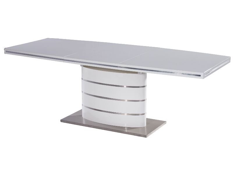 Valgomojo stalas FANO, 120 x 80 cm, baltas