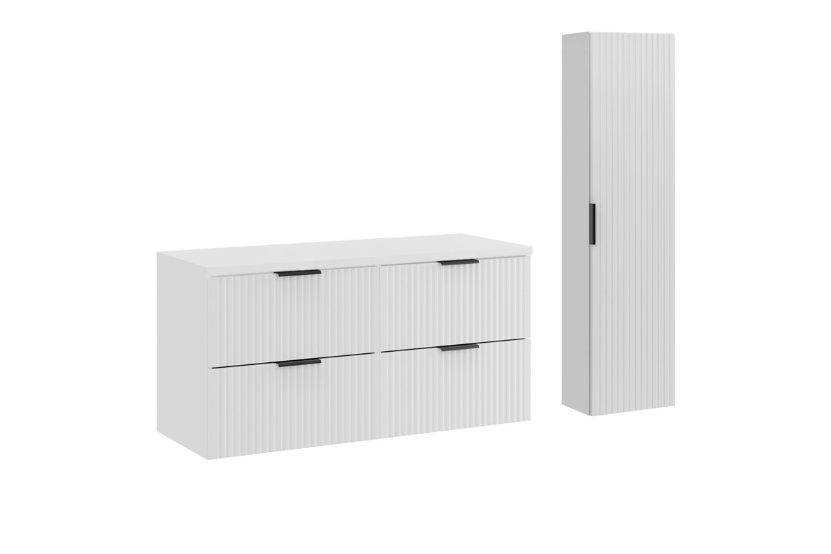 Vonios baldų komplektas COMAD ADW B WHITE 120 cm, balta-0