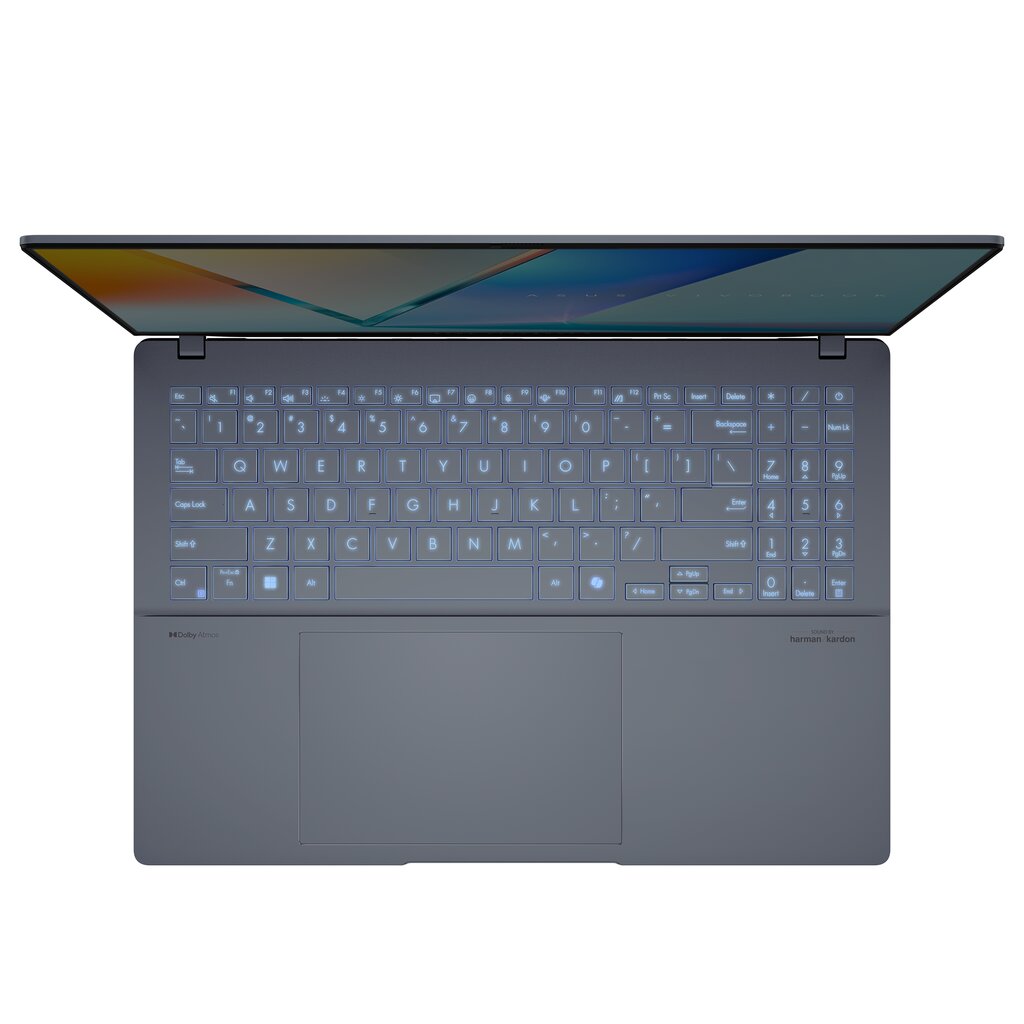 Nešiojamas kompiuteris Asus VivoBook S16 S5606MA 16" 3.2K Oled Core Ultra U7-155H 16GB 1000GB Win11H (Blue) S5606MA-MX008W - 4