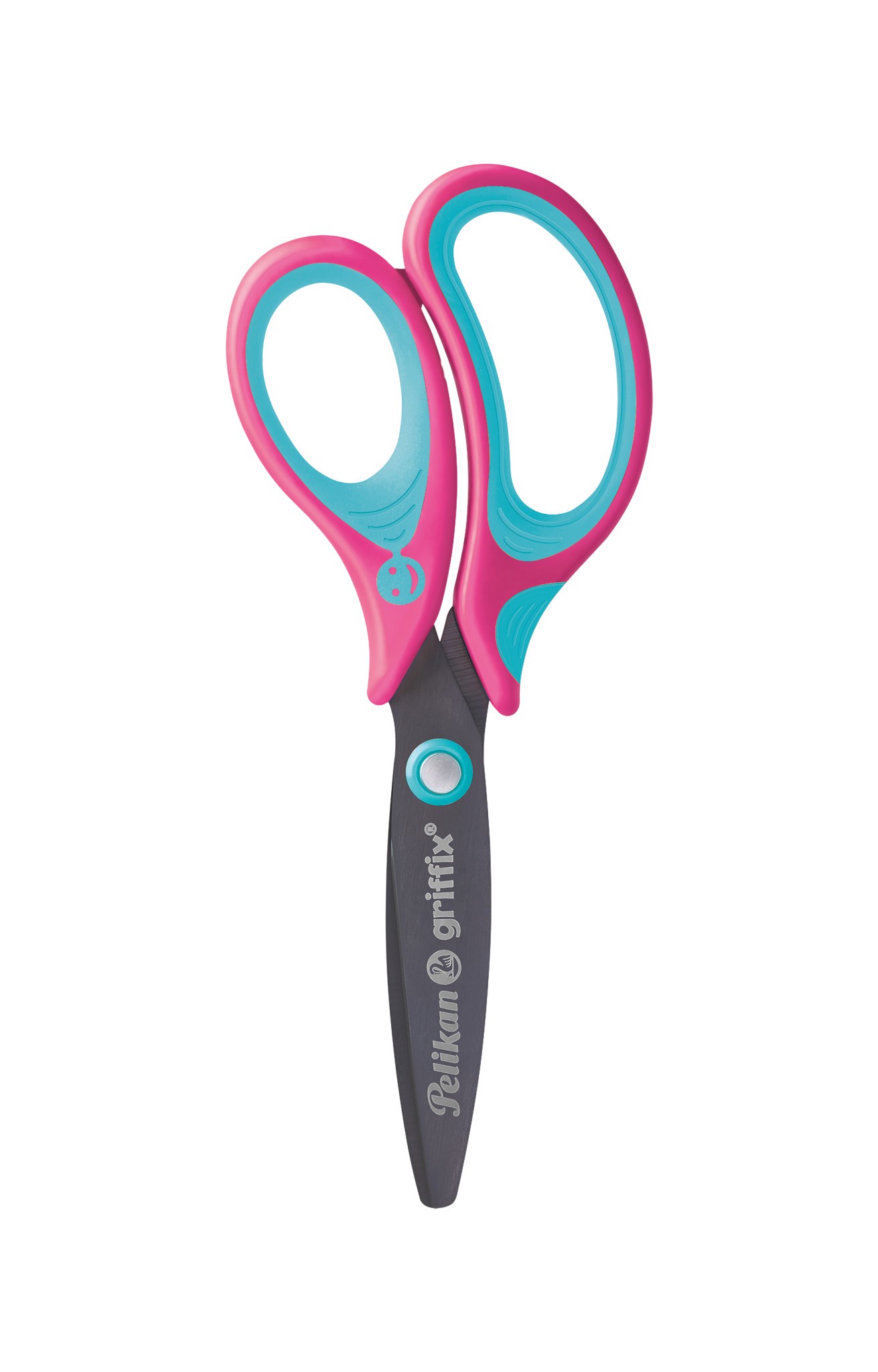 Žirklės bukais galais GRIFFIX "R", 14 cm lovely pink-0