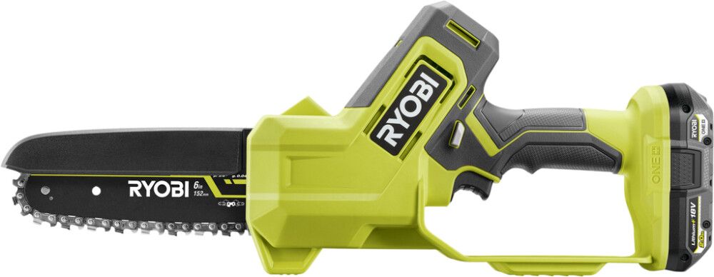 Akumuliatorinis grandininis genėjimo pjūklas RYOBI ONE+ RY18PS15A-120, 18 V, 2,0 Ah, 15 cm-1