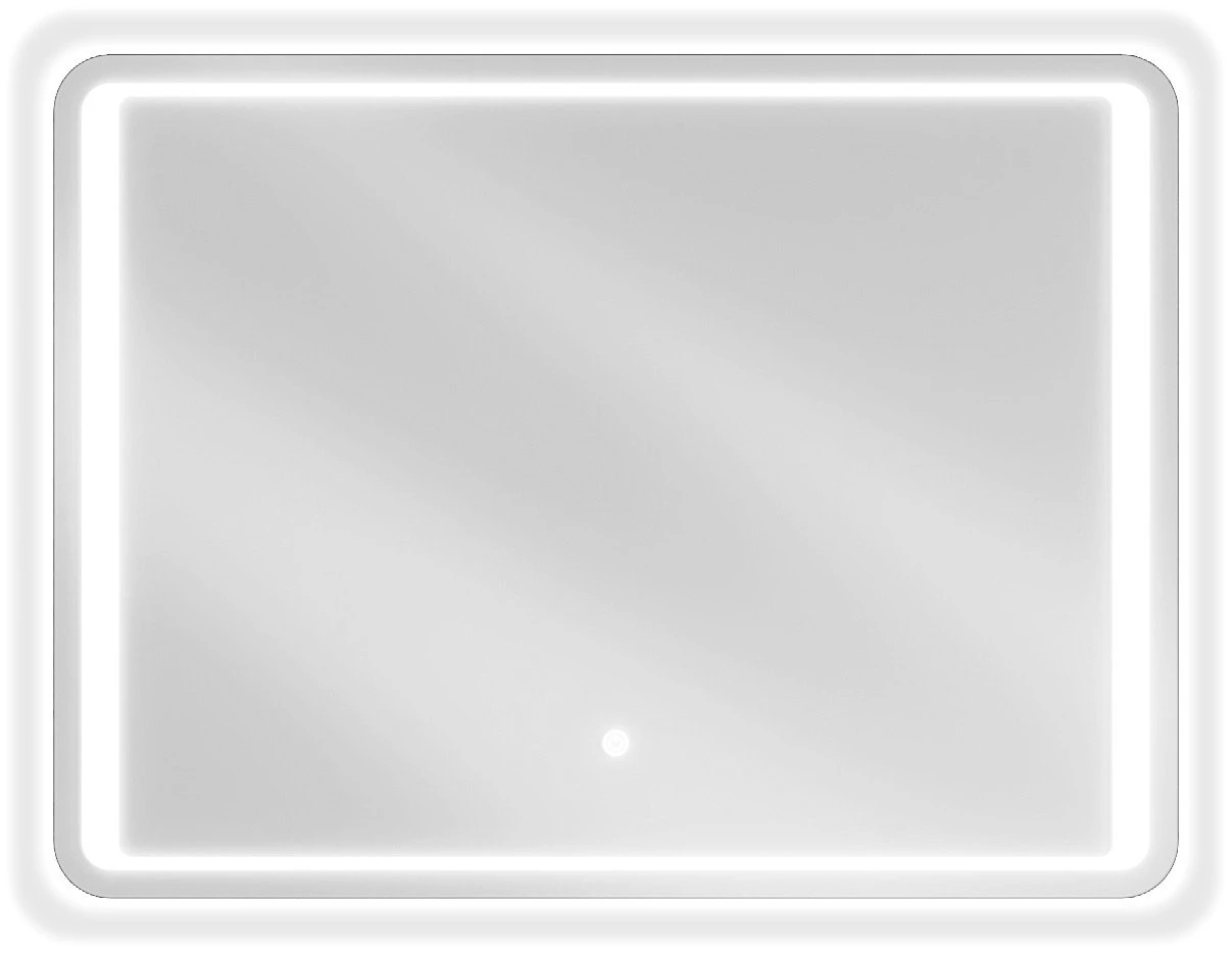 Vonios veidrodis Mexen Zusa su LED apšvietimu ir šildymo kilimėliu, 80 x 60 cm - 1