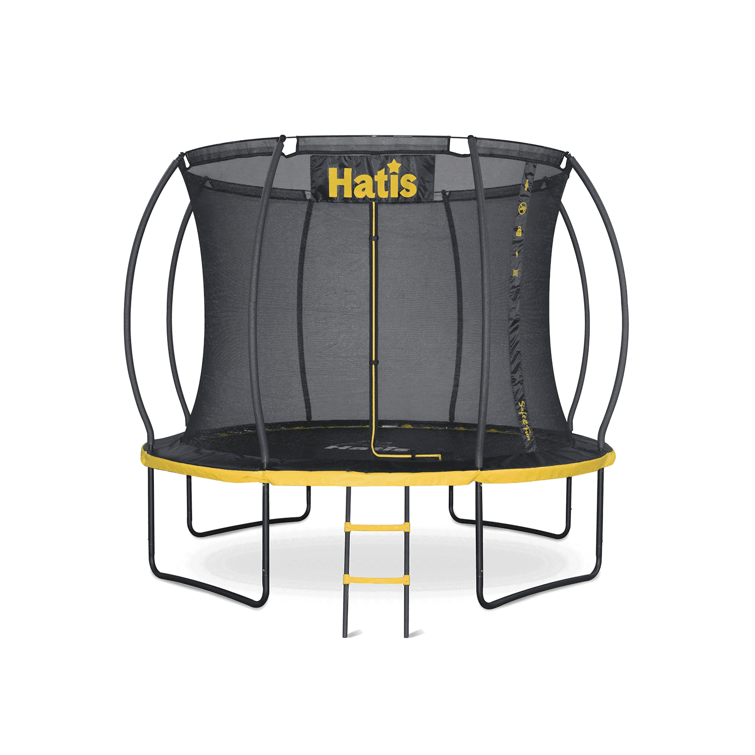 Batutas HATIS 3,05 m. vidiniu apsauginiu tinklu ir laipteliais-0