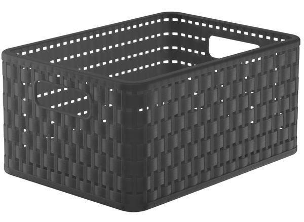 Plastikinis krepšys ROTHO COUNTRY, tamsiai pilkos spalvos, 16 x 32,8 x 23,8 cm, 11 L-0