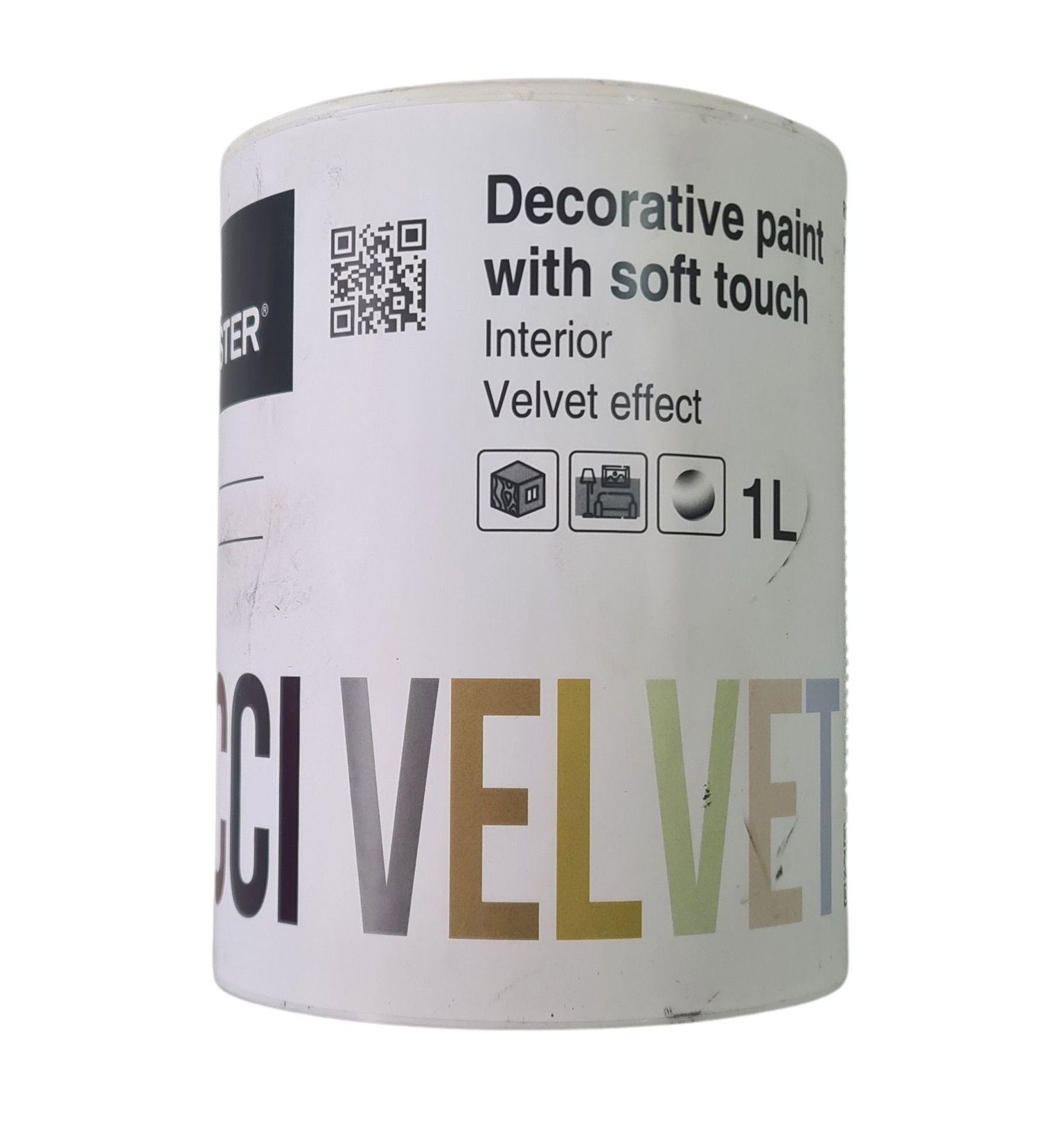 Dekoro glaistas Velvet, aksomo efektas, matinis, 0,9 L-0