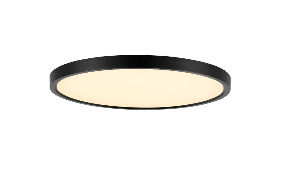 Lubinis LED šviestuvas SPECTOR LIGHT 48W 3000K-6500K CCT 5700lm Ø40x3cm juodos sp su pultu-0