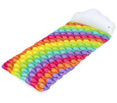 Pripučiamas plaukimo čiužinys BESTWAY Rainbow Dreams, 216 x 80 cm-0