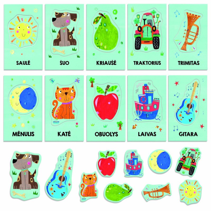 Mokomasis žaidimas mažylių kortelės HEADU Montessori, LT - 2