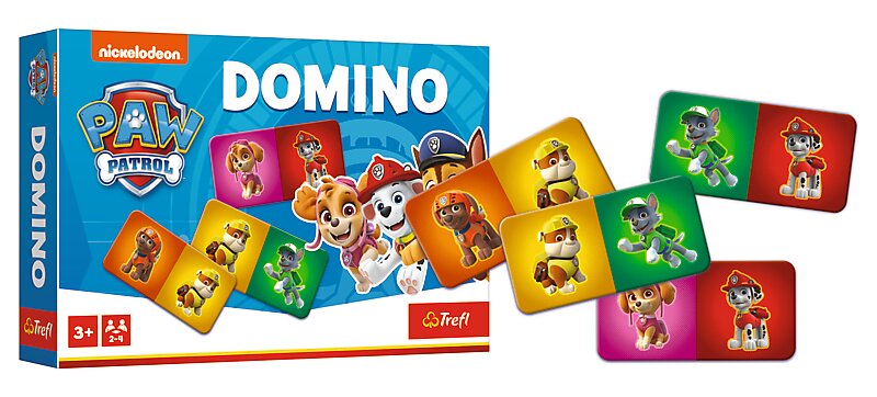 Stalo žaidimas PAW PATROL Domino, TREFL-1