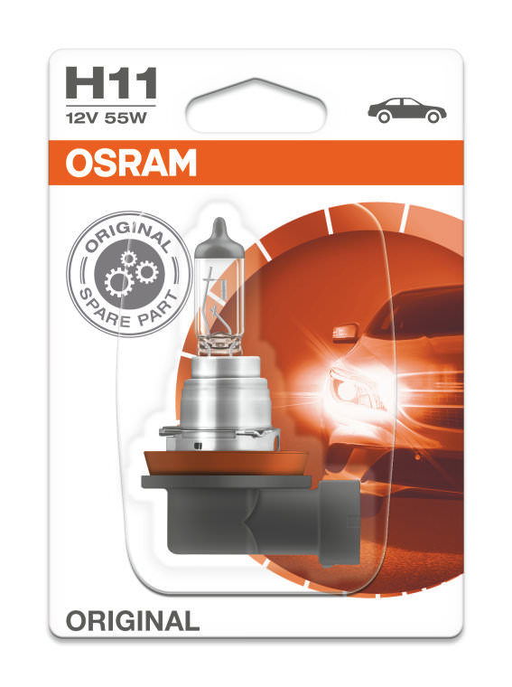 Automobilinė lemputė OSRAM Original, H11, PGJ19-2, 55 W