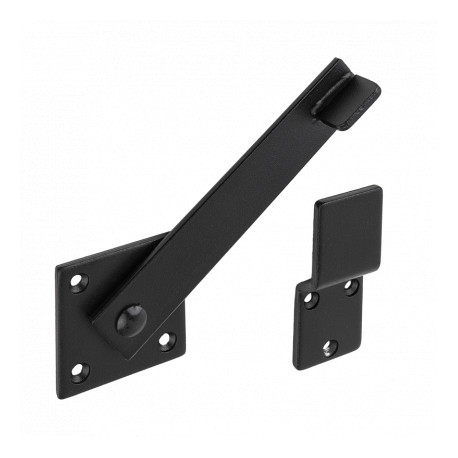 Vartų skląstis WZO 155, 155 x 80 x 50 x 4 mm, juodos sp.-0