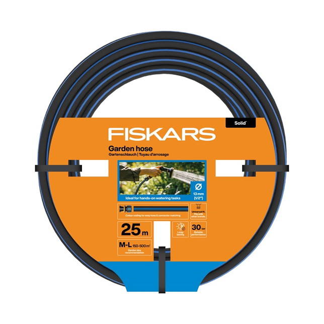 Laistymo žarna FISKARS SOLID, 1/2”, 13 mm, 25 m-0