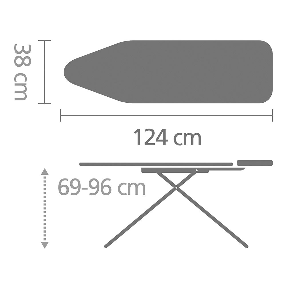 Lyginimo lenta BRABANTIA Calm Rustle B, 124 x 38 cm, 22 mm - 3