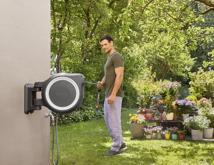 Laistymo žarnos ir ritės komplektas GARDENA ROLLUP M/L, montuojama ant sienos, 25 m, 13mm - 3